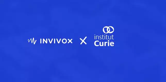 Visuel rectangulaire du partenariat Invivox avec l'Institut Curie