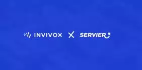 Visuel rectangulaire du partenariat Invivox avec le Laboratoire Servier